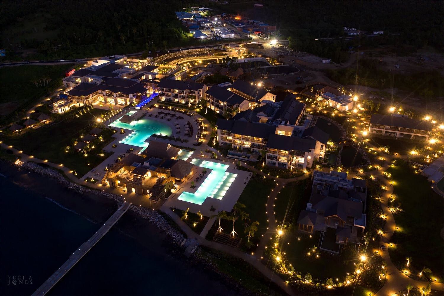 I shot Cabrits Resort & Spa Kempinski at sunset