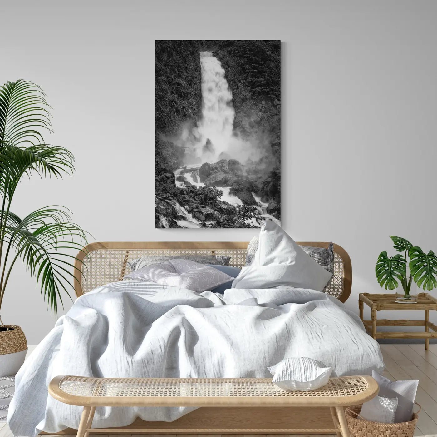 Raging Mother Falls (B&W)