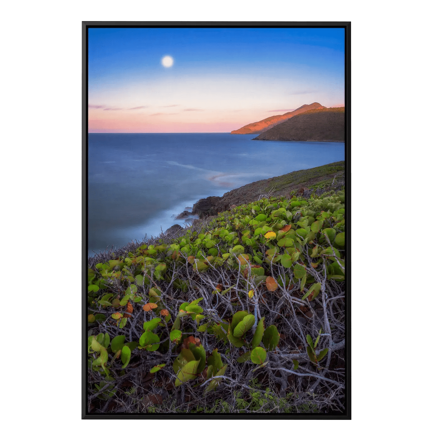 Full Moon at Sunset