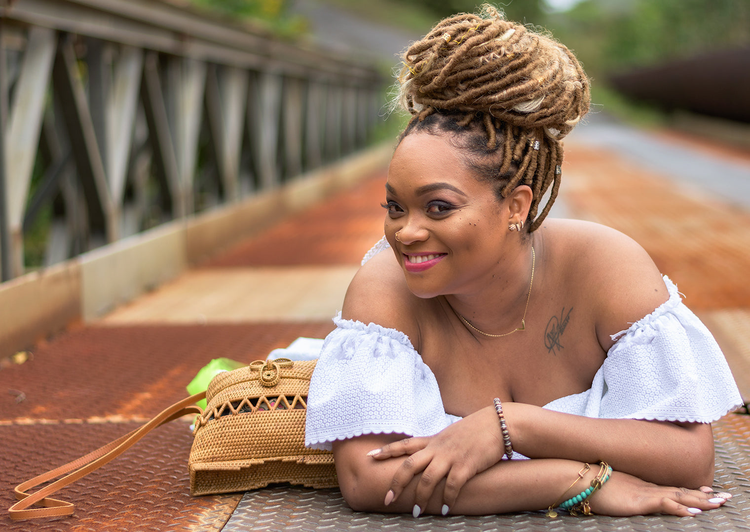 Casual portrait session near Freshwater Lake, Dominica