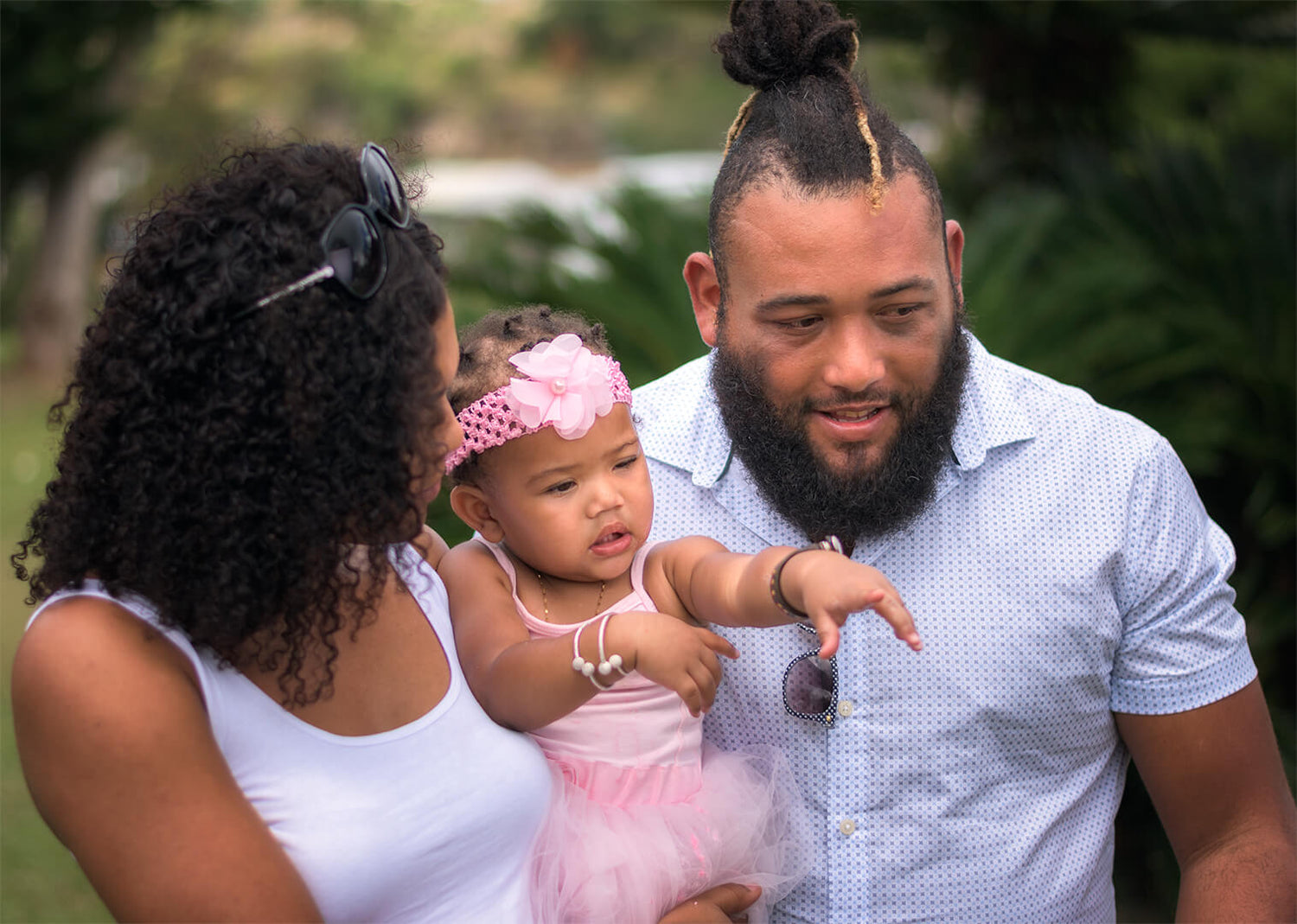 First birthday portraits at Dominica Botanic Gardens