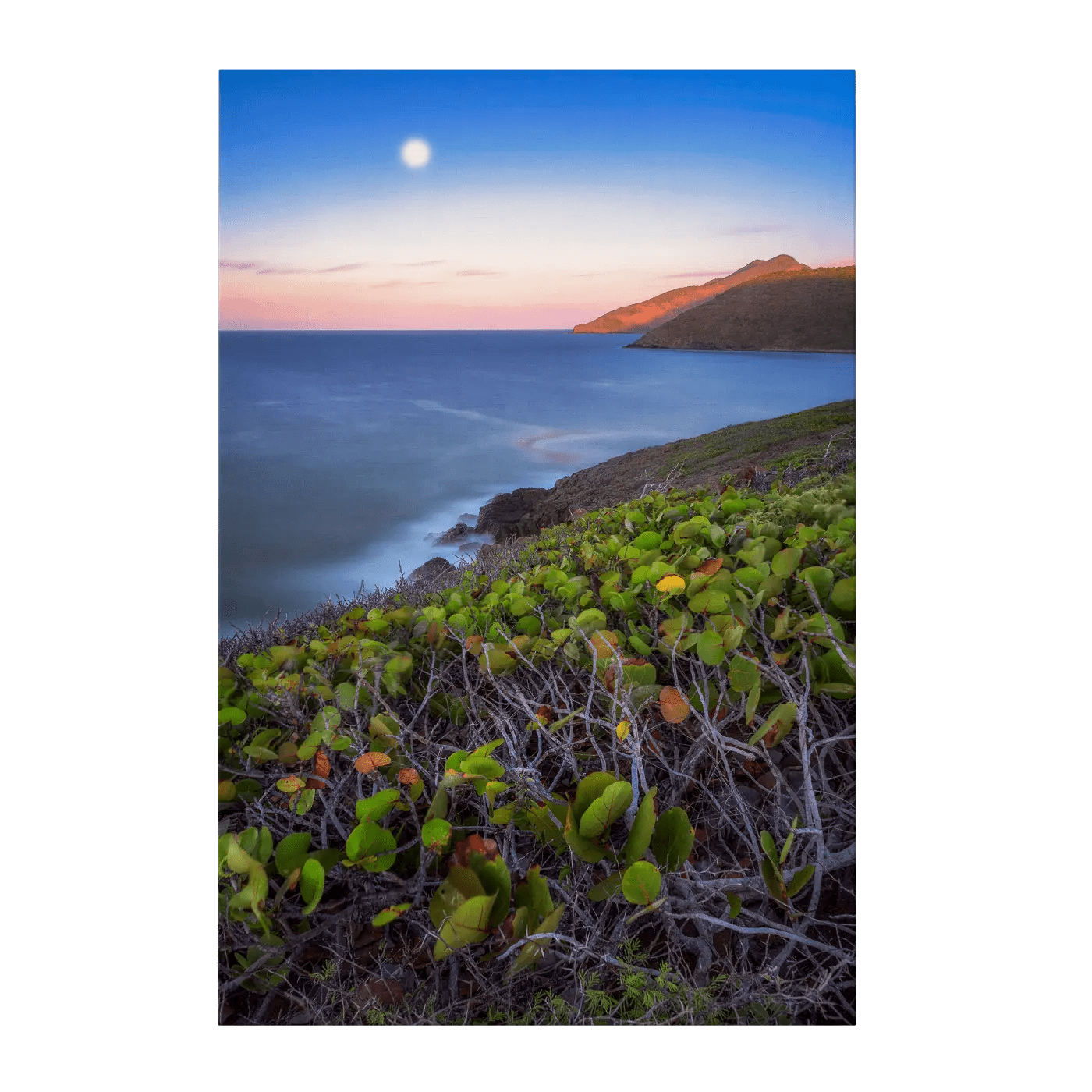Full Moon at Sunset